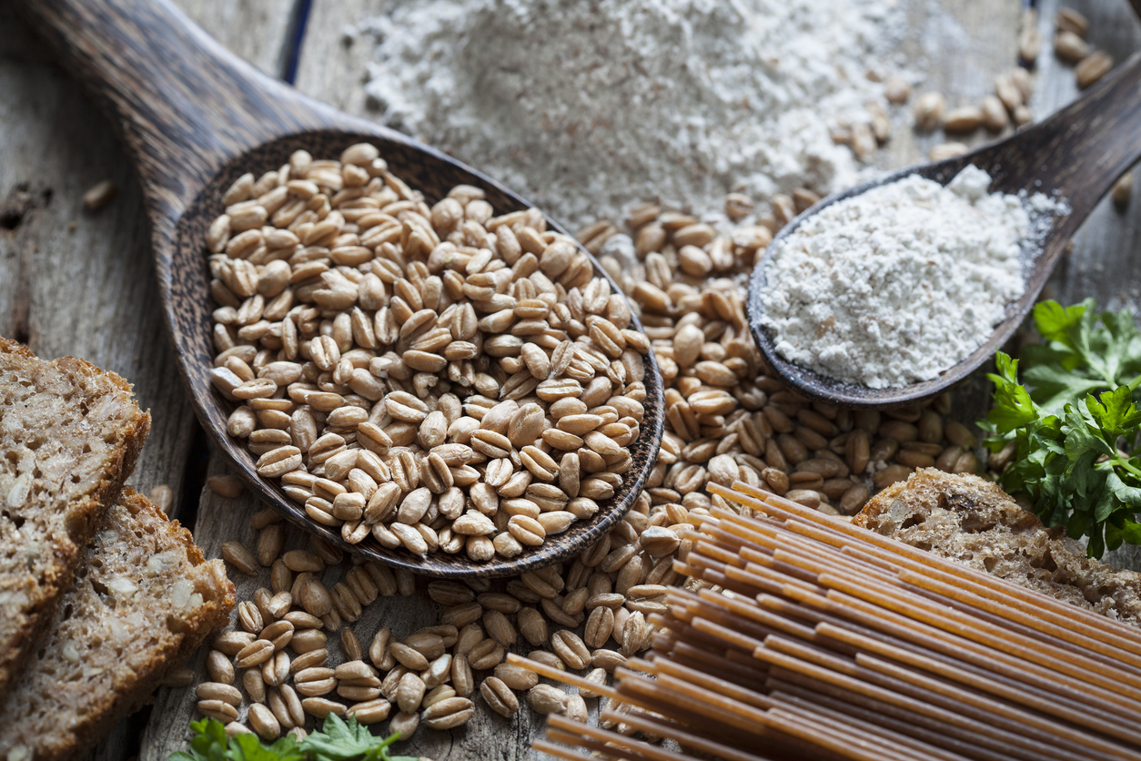 Raw spelt flour pasta bread